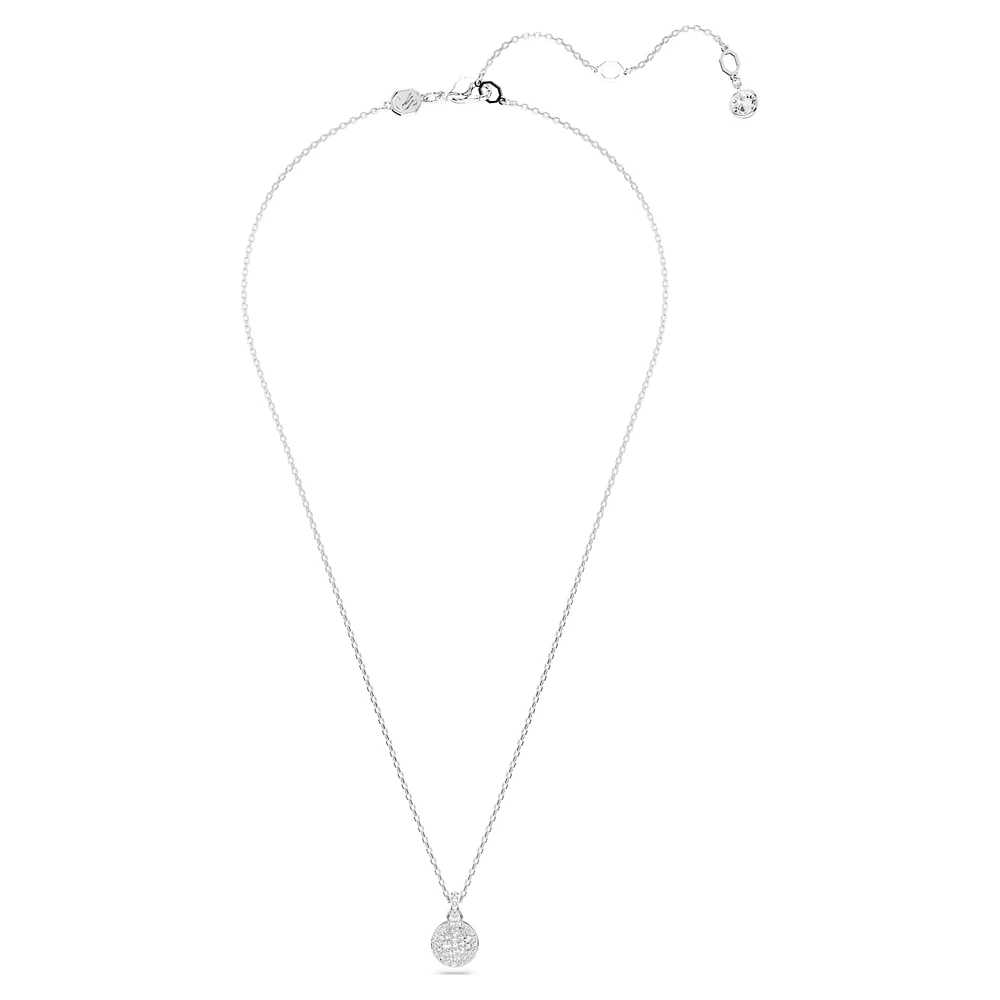 Meteora pendant, White, Rhodium plated by SWAROVSKI