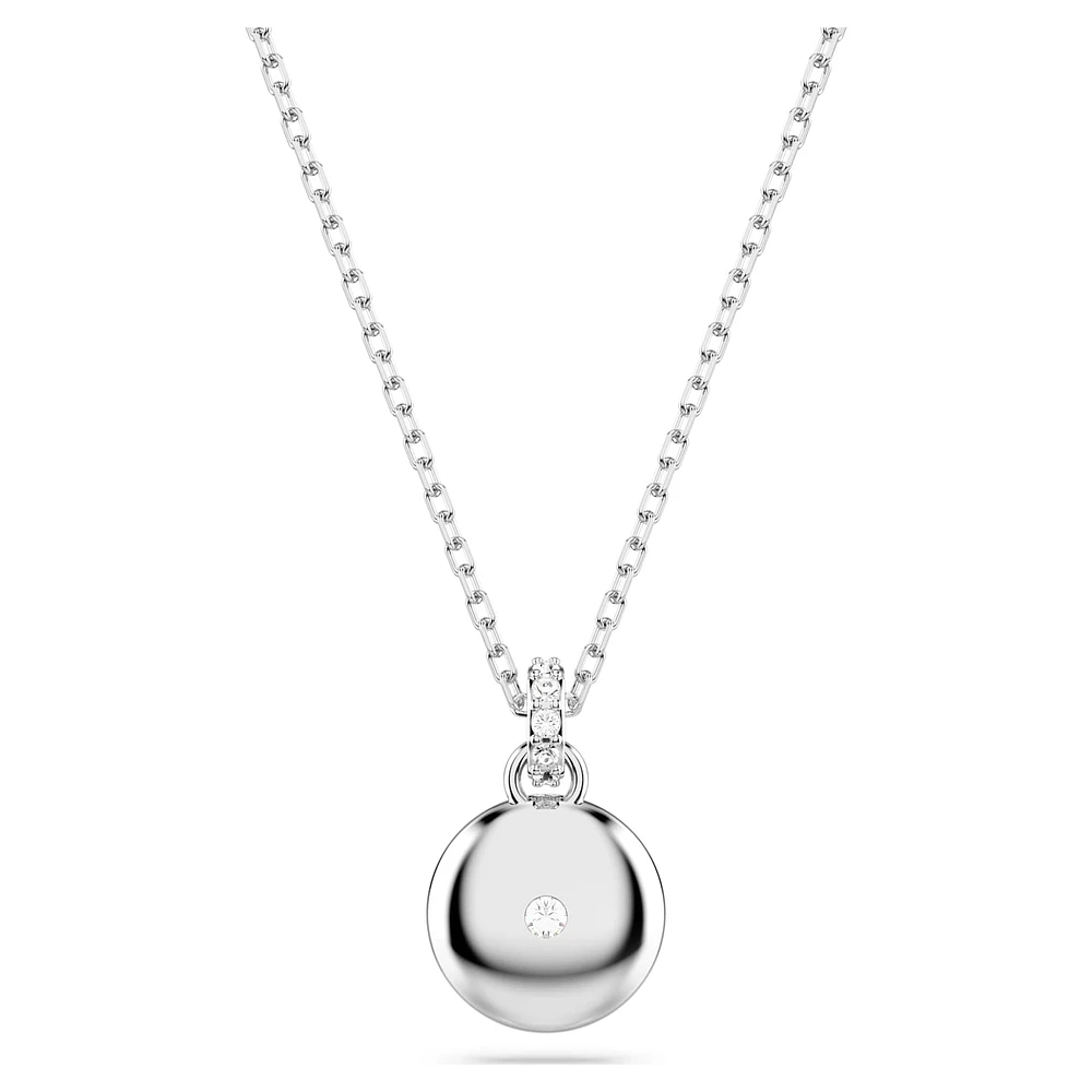 Meteora pendant, White, Rhodium plated by SWAROVSKI