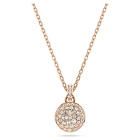Meteora pendant, White, Rose gold-tone plated by SWAROVSKI