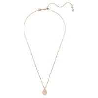 Meteora pendant, White, Rose gold-tone plated by SWAROVSKI