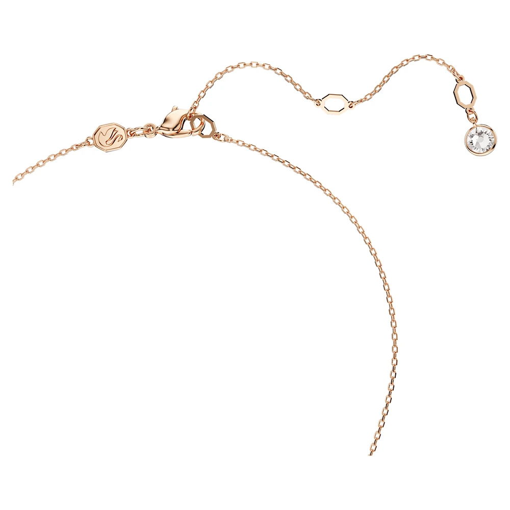 Meteora pendant, White, Rose gold-tone plated by SWAROVSKI