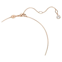 Meteora pendant, White, Rose gold-tone plated by SWAROVSKI