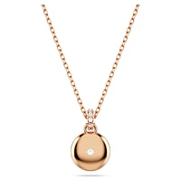 Meteora pendant, White, Rose gold-tone plated by SWAROVSKI