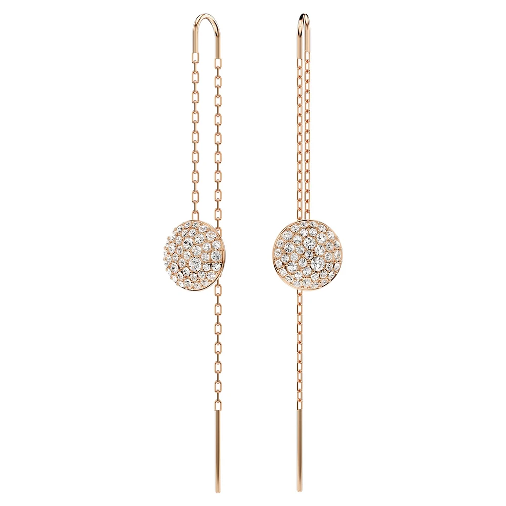 Meteora set, White, Rose gold-tone plated by SWAROVSKI