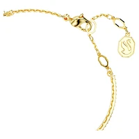 Chroma bangle, Heart, Red, Gold-tone plated by SWAROVSKI