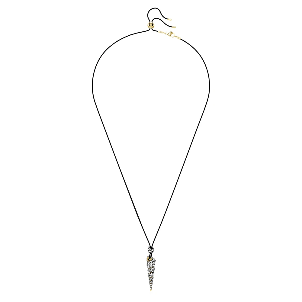 Idyllia pendant, Round cut, Shell, White, Mixed metal finish by SWAROVSKI
