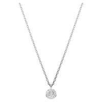 Meteora layered pendant, White, Rhodium plated by SWAROVSKI
