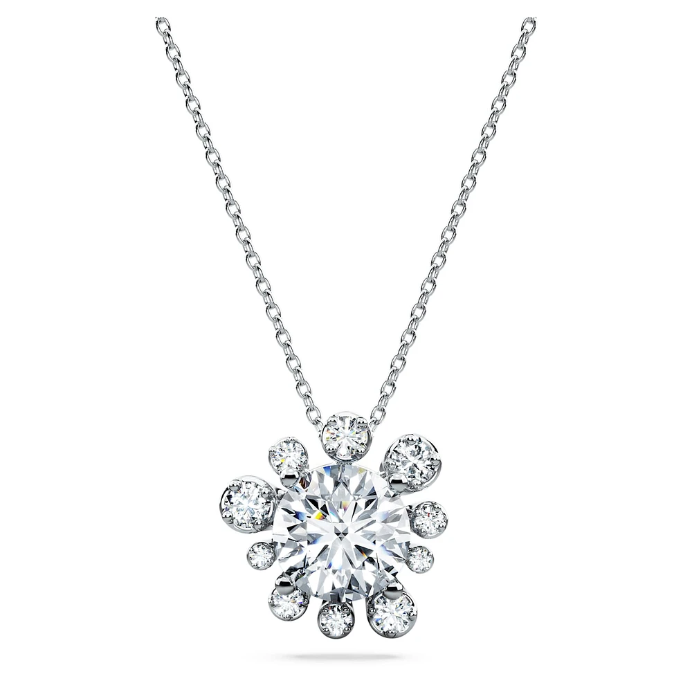 Galaxy pendant, Lab-grown diamonds 2 ct tw, Round shape, 14K white gold by SWAROVSKI