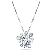 Galaxy pendant, Lab-grown diamonds 2 ct tw, Round shape, 14K white gold by SWAROVSKI