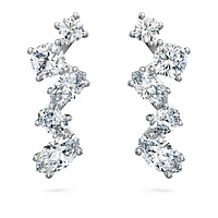 Galaxy ear cuffs, Lab-grown diamonds 1.25 ct tw, Mixed shapes, 14K white gold by SWAROVSKI