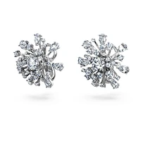 Galaxy stud earrings, Lab-grown diamonds 5.5 ct tw, Mixed shapes, 14K white gold by SWAROVSKI