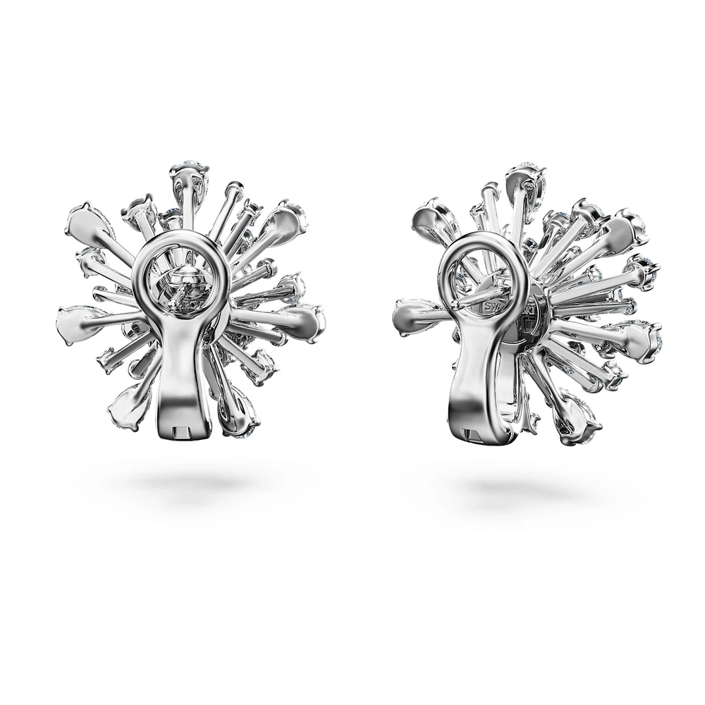 Galaxy stud earrings, Lab-grown diamonds 5.5 ct tw, Mixed shapes, 14K white gold by SWAROVSKI