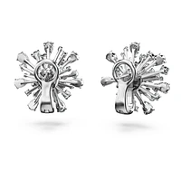 Galaxy stud earrings, Lab-grown diamonds 5.5 ct tw, Mixed shapes, 14K white gold by SWAROVSKI