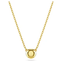 Imber pendant, Round cut, White, Gold-tone plated by SWAROVSKI