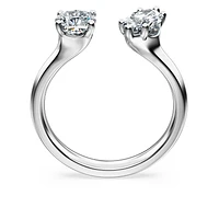Galaxy open ring, Lab-grown diamonds 1 ct tw, Mixed shapes, 14K white gold by SWAROVSKI