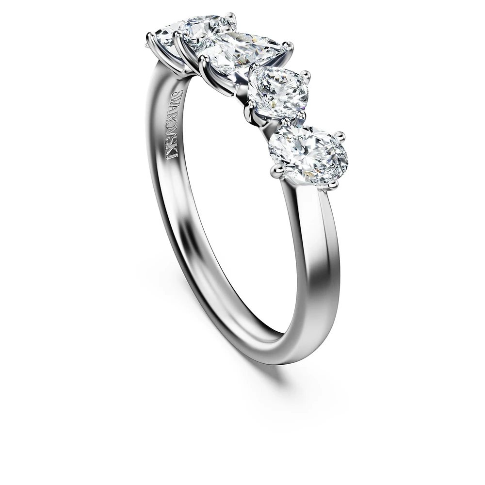 Galaxy ring, Lab-grown diamonds 1 ct tw, Mixed shapes, 14K white gold by SWAROVSKI