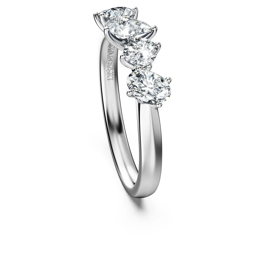 Galaxy ring, Lab-grown diamonds 1 ct tw, Mixed shapes, 14K white gold by SWAROVSKI