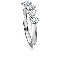 Galaxy ring, Lab-grown diamonds 1 ct tw, Mixed shapes, 14K white gold by SWAROVSKI