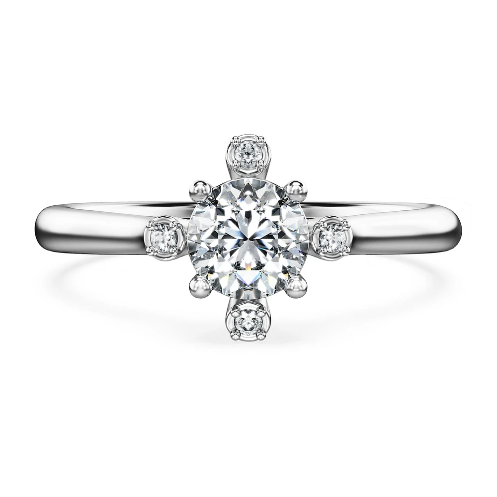 Galaxy ring, Lab-grown diamonds ct tw, Round shape