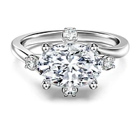 Galaxy ring, Lab-grown diamonds 2.1 ct tw, Mixed shapes, 14K white gold by SWAROVSKI