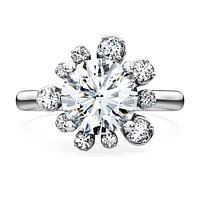 Galaxy ring, Lab-grown diamonds 2 ct tw, Round shape, 14K white gold by SWAROVSKI