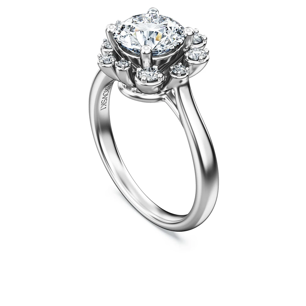 Galaxy ring, Lab-grown diamonds 2 ct tw, Round shape, 14K white gold by SWAROVSKI