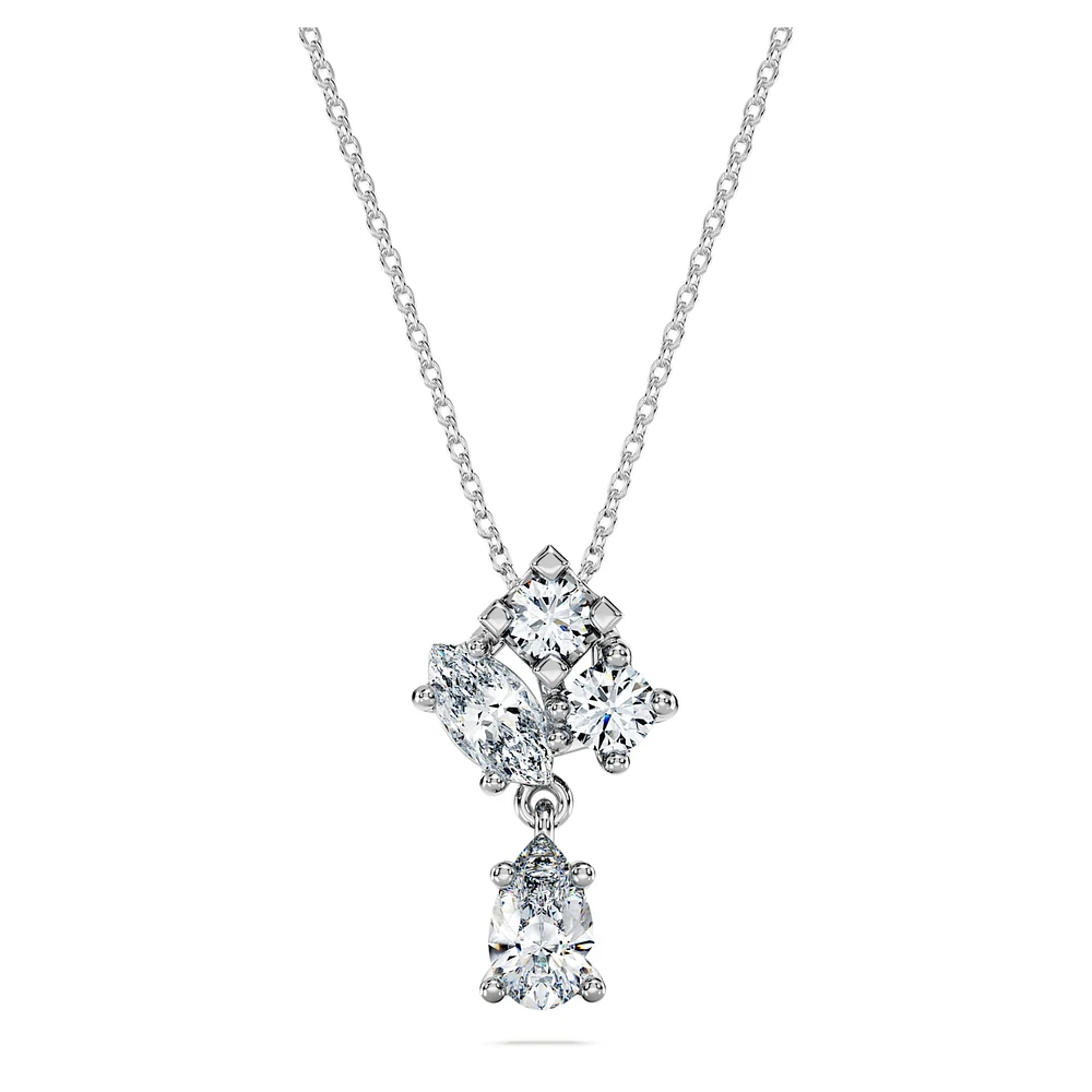 Galaxy pendant, Lab-grown diamonds 1 ct tw, Round shape, 14K white gold by SWAROVSKI