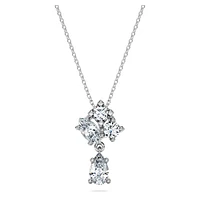 Galaxy pendant, Lab-grown diamonds 1 ct tw, Round shape, 14K white gold by SWAROVSKI