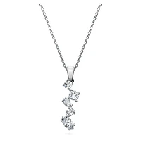 Galaxy pendant, Lab-grown diamonds 0.9 ct tw, Mixed shapes, 14K white gold by SWAROVSKI