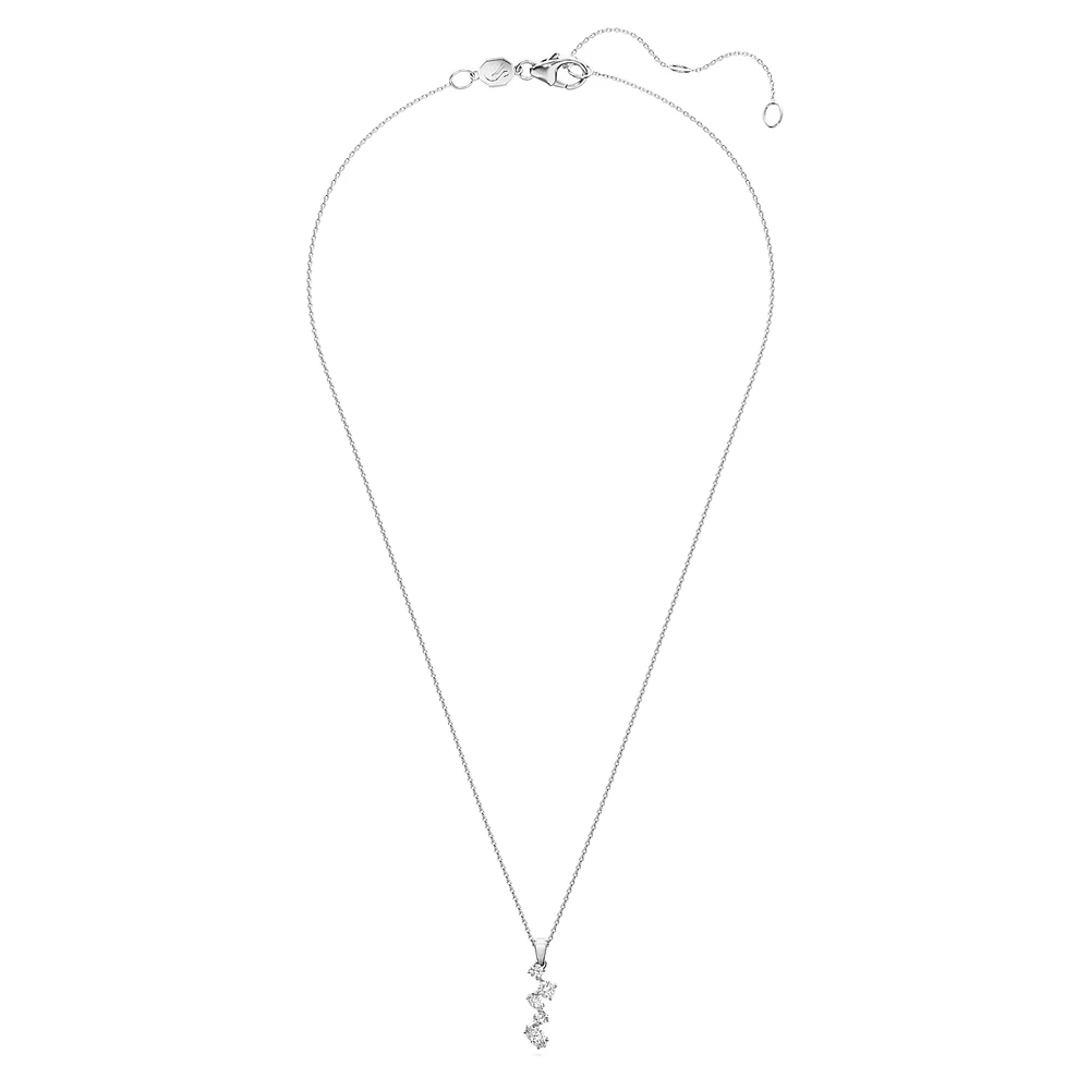 Galaxy pendant, Lab-grown diamonds 0.9 ct tw, Mixed shapes, 14K white gold by SWAROVSKI