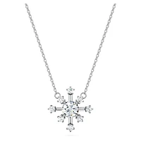 Galaxy pendant, Lab-grown diamonds 0.5 ct tw, Round shape, 14K white gold by SWAROVSKI