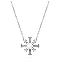 Galaxy pendant, Lab-grown diamonds 0.5 ct tw, Round shape, 14K white gold by SWAROVSKI