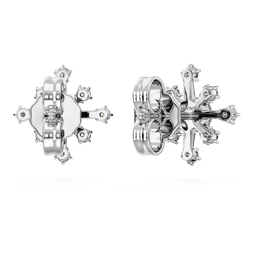 Galaxy stud earrings, Lab-grown diamonds 0.5 ct tw, Round shape, 14K white gold by SWAROVSKI