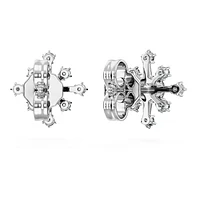 Galaxy stud earrings, Lab-grown diamonds 0.5 ct tw, Round shape, 14K white gold by SWAROVSKI