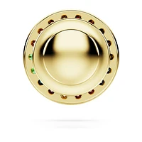 Matrix tack pin, Round cut, Multicoloured, Gold-tone plated by SWAROVSKI