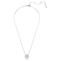 Dragon & Phoenix pendant, Dragon’s claw, White, Rhodium plated by SWAROVSKI