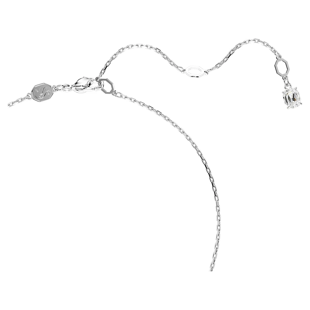 Dragon & Phoenix pendant, Dragon’s claw, White, Rhodium plated by SWAROVSKI