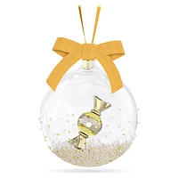 Holiday Cheers Dulcis Ball Ornament, Yellow by SWAROVSKI