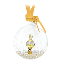 Holiday Cheers Dulcis Ball Ornament, Yellow by SWAROVSKI