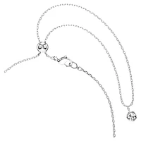 Idyllia pendant, Mixed cuts, Crystal pearl, Shell, Pink, Rhodium plated by SWAROVSKI
