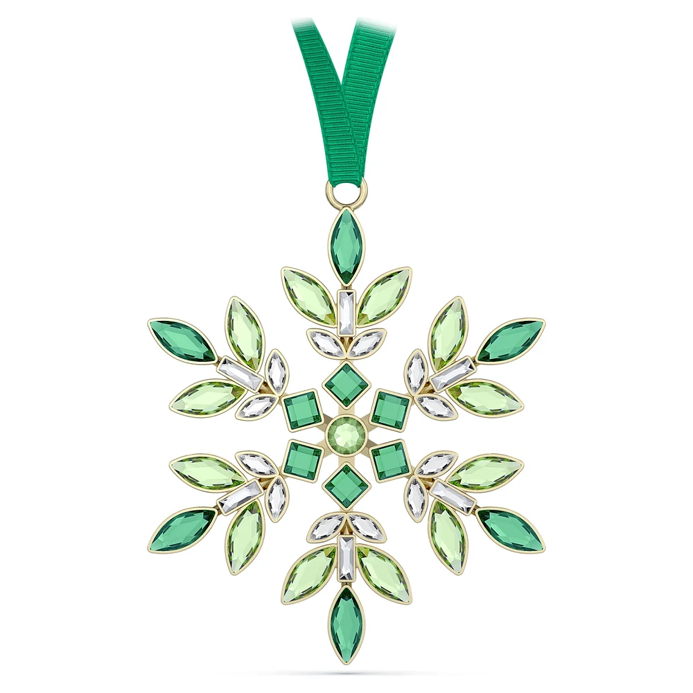 Gema Holiday Ornament, Green by SWAROVSKI