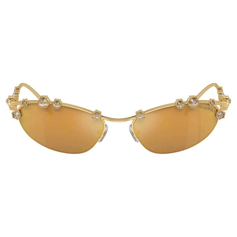 Sunglasses, Cat-Eye shape, SKU001, Gold tone by SWAROVSKI