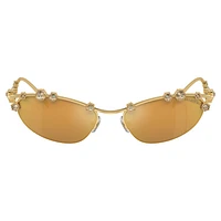 Sunglasses, Cat-Eye shape, SKU001, Gold tone by SWAROVSKI