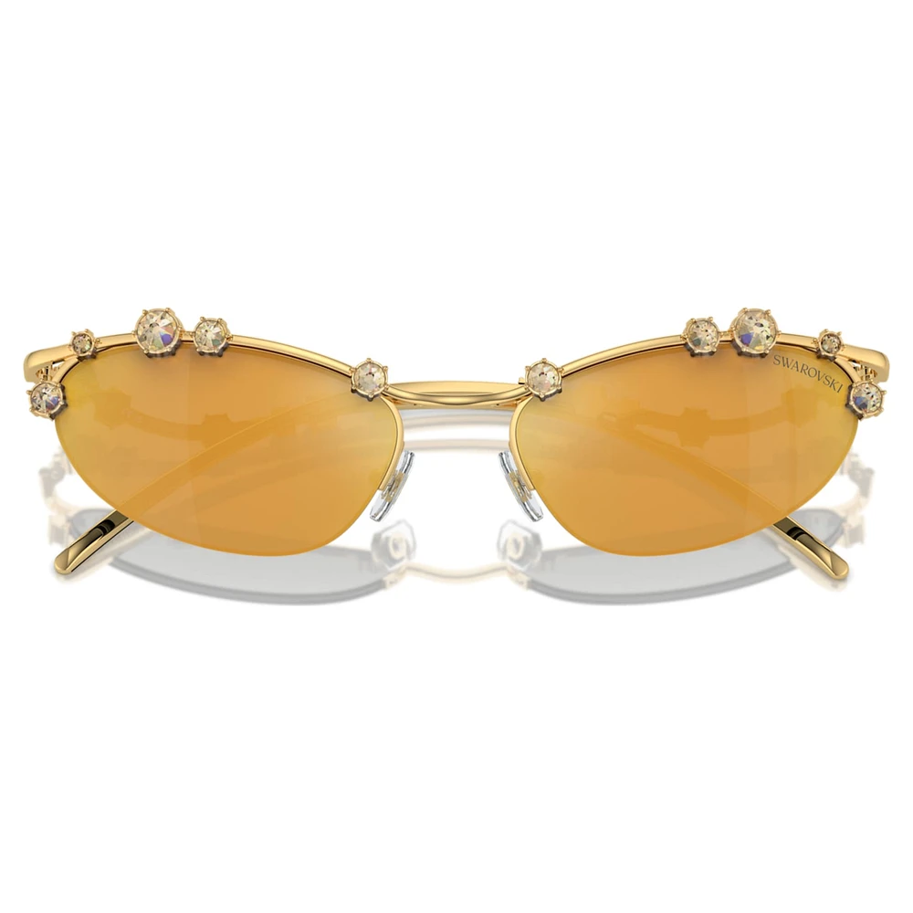 Sunglasses, Cat-Eye shape, SKU001, Gold tone by SWAROVSKI