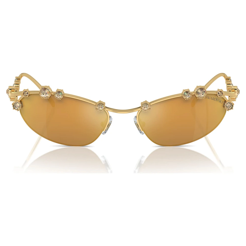 Sunglasses, Cat-Eye shape, SKU001, Gold tone by SWAROVSKI