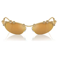 Sunglasses, Cat-Eye shape, SKU001, Gold tone by SWAROVSKI