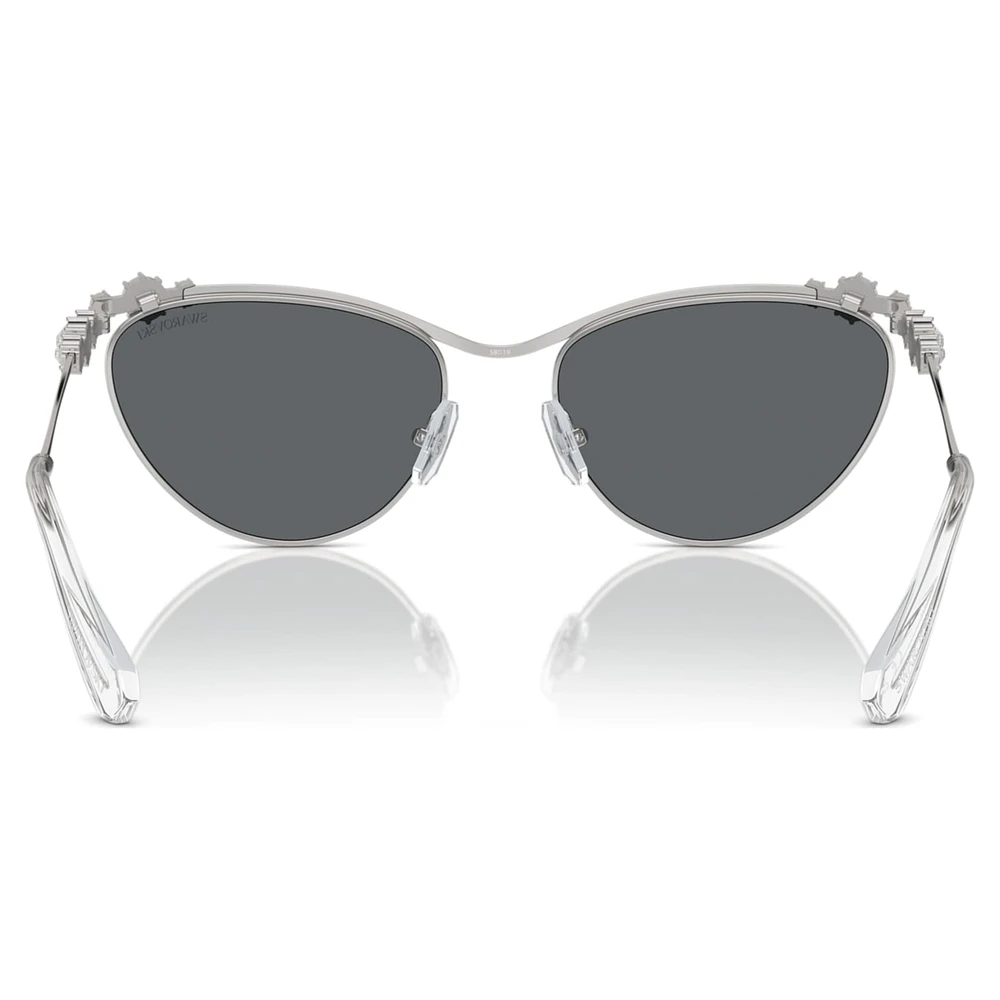 Sunglasses, Oval shape, SK7017, Silver Tone by SWAROVSKI