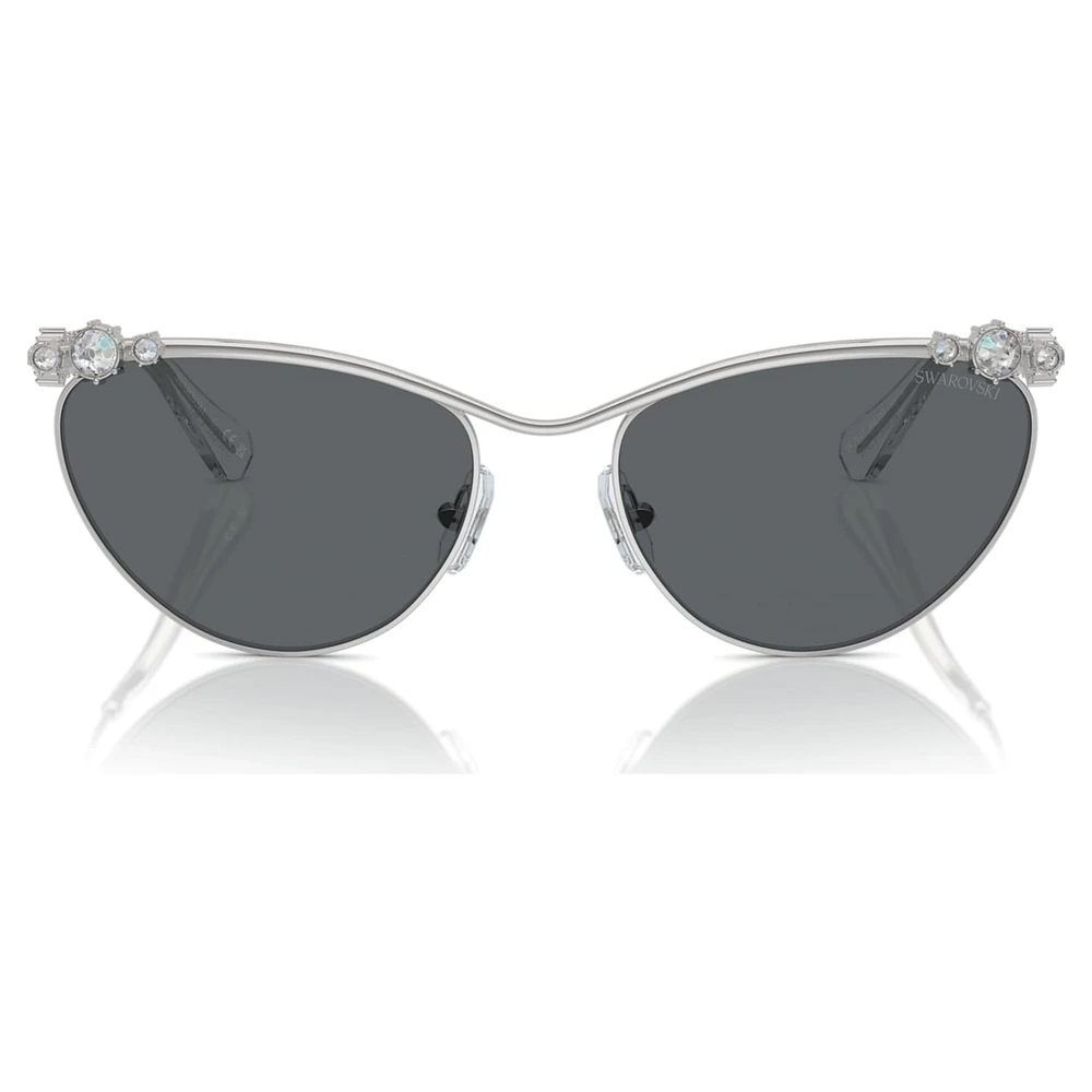 Sunglasses, Oval shape, SK7017, Silver Tone by SWAROVSKI