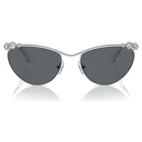 Sunglasses, Oval shape, SK7017, Silver Tone by SWAROVSKI