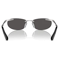 Sunglasses, Oval shape, Black by SWAROVSKI